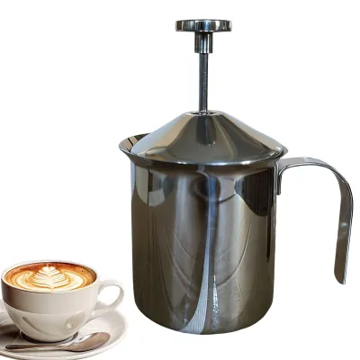 Produktbild von Manuelle Milchaufschäumer aus Edelstahl für Kaffee