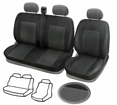 Produktbild von Bus Sitzbezüge 2+1 Für Renault Trafic 2001-2014 Schonbezüge Polyester Stoff