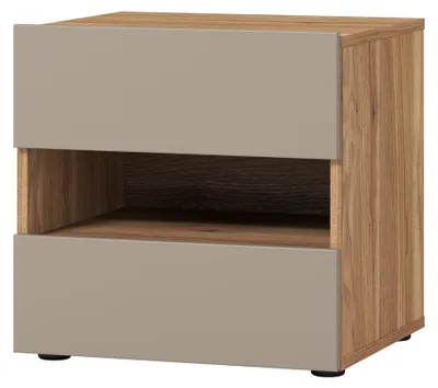 Produktbild von Furniture24 Nachttisch Impressio - 26 Nachtschrank 46X45X41 Cm 2 Schubladen Eiche Mauvella/Congo