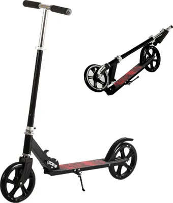 Produktbild von Cityroller, mit Federung, mit Schutzblechen, klappbar, undhöhenverstellbar, Tretroller für Kinder und Jugendliches, belastbar bis 100 kg