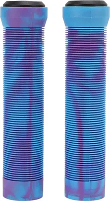 Zdjęcie produktu dla 1 para/zestaw gumowych chwytów kierownicy 22,2 mm z antypoślizgową fakturą, osłona chwytów do rowerów górskich, rękawy, fioletowy, niebieski