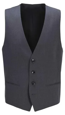 Productafbeelding van Boss - "Wilson" vest voor heren, gemaakt van Schurwolle, model GT58106 (96,52 cm) (Donkergrijs), AI-gegenereerde afbeelding