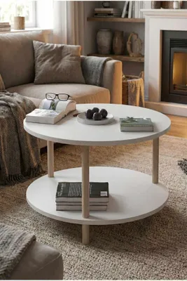Obrázok produktu pre Skye Decor, Kvalitný konferenčný stolík (3 časti) – dub sýto modrej farby, 100% melamín | 12345