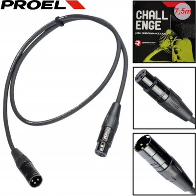 Produktbild von Proel CHL250LU75 XLR Mikrofonkabel 7,5m Vergoldet