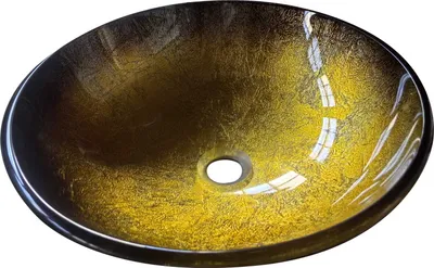 Produktbild von Domotechnika | Waschbecken Penia - 42X42 Cm - Gold - Elegantes Design - Hochwertiges Glas