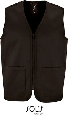 Produktbild von SOLs 02110 | Herren Bodywarmer Wallace - Farbe: Black - Größe: XS