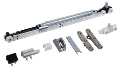 Produktbild von Hafele Slido Classic Schiebetürrollen mit einseitiger Bremse für Glastüren, 40 kg Tragkraft