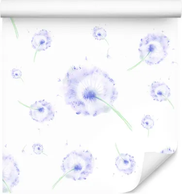 Produktbild von 10m VLIES TAPETE Rolle Natur Flora Pusteblumen Aquarell Blumen Muster XXL