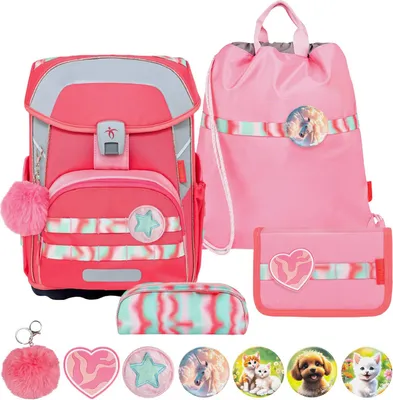 Produktbild von Belmil Maxi Plus Premium Schulranzen Set 5-teilig "Aurora"