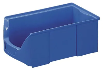 Produktbild von Sichtlagerkästen - PE - 75x103x168 mm - 42 Stück - Lebensmittelecht - Farbe blau