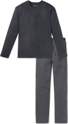 Produktbild von Schiesser schlafanzug pyjama schlafmode bequem Ebony anthrazit 50