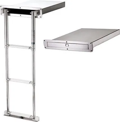 Immagine prodotto di Scala da bagno telescopica Allpa - 4 gradini - acciaio inox