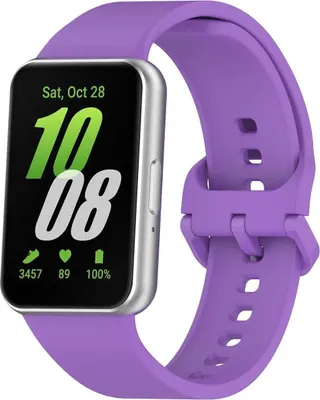 Produktbild von Bizon Armbanduhr Silikon für Galaxy Fit 3, Lila