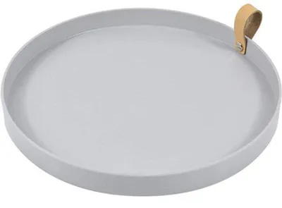 Zdjęcie produktu dla Okrągła taca na owoce 26 cm, czarna, antypoślizgowa