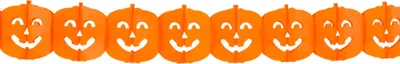 Produktbild von Halloween Girlande Kürbis Schwer entflammbar | 400 cm