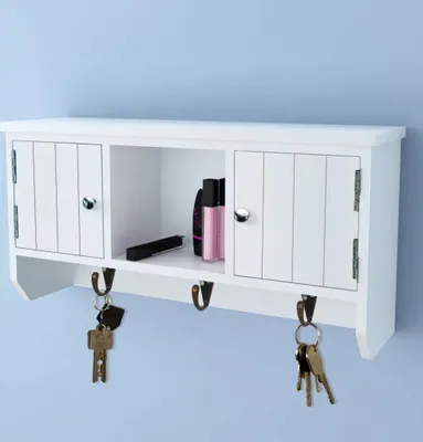 Produktbild von "2026 Moderne"Wandschrank - Küchenschrank(1 pc) klassische - für Schlüssel mit Türen und Haken - Kommoden BestMöbel 581223