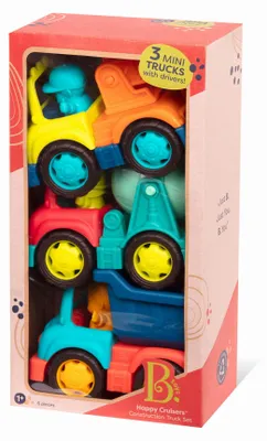 Produktbild von B.TOYS B. Happy Cruisers - Baufahrzeuge 3er Set