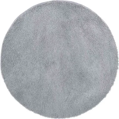 Produktbild von Teppich Shaggy Hochflor NAVARRA Silbergrau 200x200 cm Polyester
