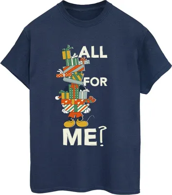 Produktbild von Disney - "Presents All For Me" T-Shirt für Damen BI39295 (5XL) (Marineblau)