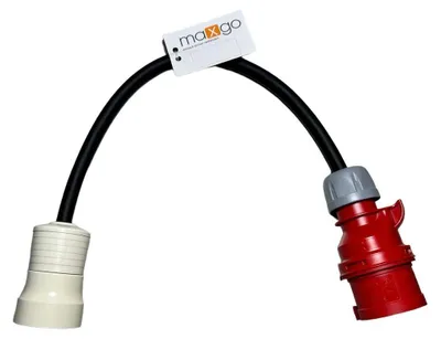 Produktbild von Adapter-Kabel CEE-Stecker PCE auf Perilex Kupplung 400V 16A H07RN-F 5G2,5mm² Gummischlauchleitung 0,5m