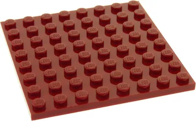 Produktbild von 1x Lego Bau Platte 8x8 dunkel rot Grundplatte Harry Potter 6249819 42534 41539