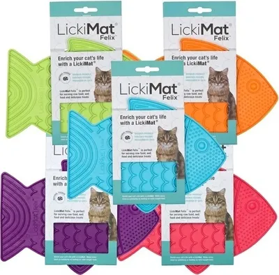 Produktbild von LickiMat Felix Cat - 22 x 16 cm in, Farbe:orange