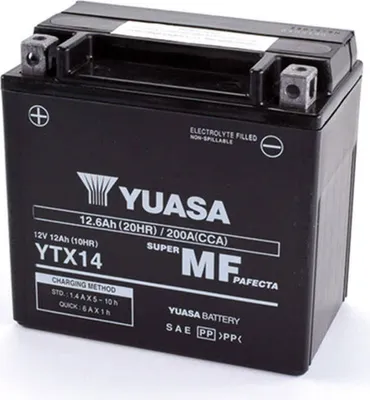 Immagine prodotto di Batteria Yuasa YTX14 12V/12AH sigillata attivata