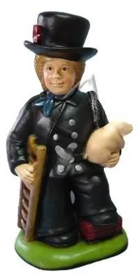 Zdjęcie produktu dla Figurka kominiarza figura ogrodowa figura rzeźba figury rzeźby dekoracja
