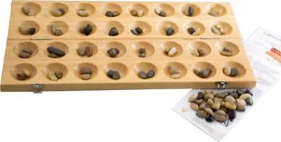 Produktbild von 2GETHER Hus Bao Kalaha  Bohnenspiel Strategiespiel Edelsteinspiel