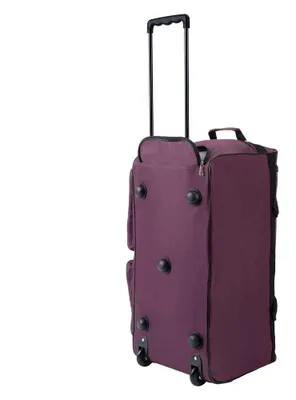 Image de Sac de voyage 85L, violet, poignée télescopique, roulettes