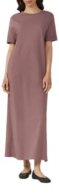 Image de Robe pour femmes s.Oliver – en jersey, modèle long, manches courtes, coupe classique