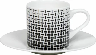 Immagine prodotto di Könitz Espressotasse Graphic 413 - Marcello Morandini, Bone China, Schwarz, 95 ml, 11 5 304 2908