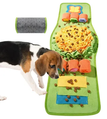 Zdjęcie produktu dla VINATO Mata węchowa dla psów - 80 * 30 cm, mata antypoślizgowa, zabawka węchowa dla psów, rozwijająca inteligencję, zabawka dla szczeniąt, można prać i składać, zabawka dla psów, zabawka rozwijająca inteligencję