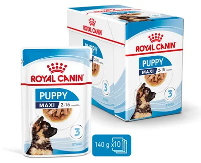 Zdjęcie produktu dla Royal Canin Maxi Puppy 10x140g Karma Mokra W Sosie Dla Szczeniąt Do 15 Miesiąca Życia Ras Dużych
