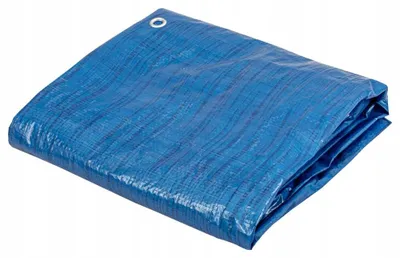 Produktbild von Abdeckplane 6x8 m Blau 50 g/m², beidseitig laminiert, mit Metallösen