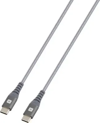 Zdjęcie produktu dla Kabel Skross, USB-C - USB-C, oplot metalowy, 1,20 m, szary