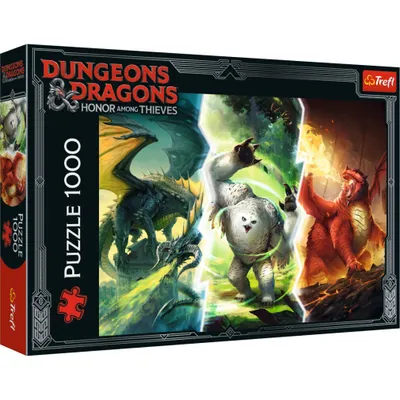 Zdjęcie produktu dla Trefl Puzzle 1000 Legendarne Potwory z Faerun 10763