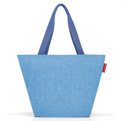 Produktbild von reisenthel shopper M, Einkaufstasche, Tragetasche, Schultertasche, Tasche, Polyestergewebe, Twist Azure, 15 L, ZS4084