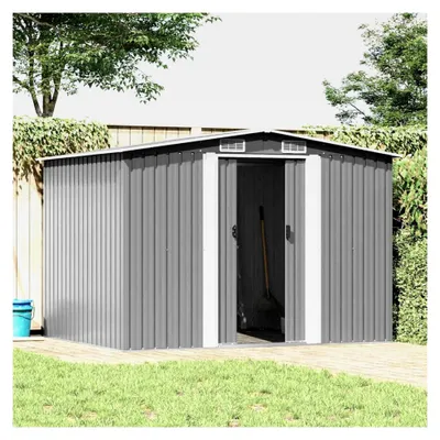 Produktbild von Gartenschuppen Grau Metall 257 x 205 x 178 cm