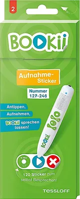 Produktbild von 120 BOOKii® Aufnahme-Sticker neutral Paket 2, Nr. 127-246