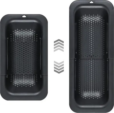 Produktbild von Famanu Küchensieb ausziehbar 34-47 cm - BPA-frei, für Obst, Gemüse, Pasta