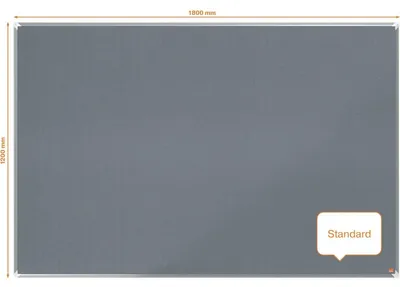 Productafbeelding van Nobo 1915199, Grijs, Aluminium, Aluminium, 1810 mm, 1199 mm, 14,5 mm