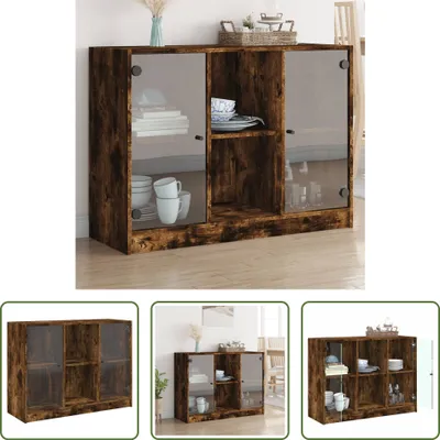 Produktbild von The Living Store Sideboard Räuchereiche 102x37x75,5 cm Holzwerkstoff