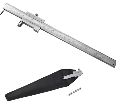 Imagen del producto de Herramienta de marcado de acero inoxidable, calibrador de precisión de 0 a 20 cm, para mediciones precisas