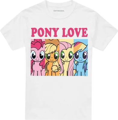 Obrázek produktu pro My Little Pony - Pánské tričko "Pony Love" TV15022 (S) (Bílá)
