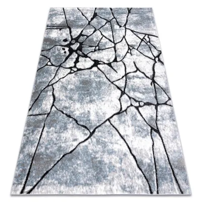 Zdjęcie produktu dla Dywan nowoczesny COZY 8873 Cracks Popękany beton - Strukturalny, dwa poziomy runa jasny szary / niebieski 120x170 cm