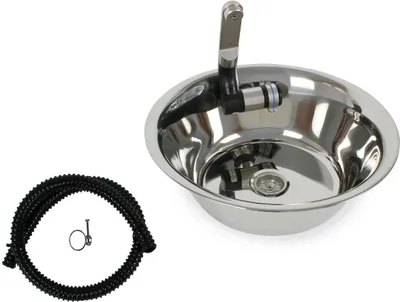 Obrázok produktu pre Nerezový drez Kempingový drez Integrovaný + odtok 28 cm Karavan Karavan