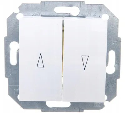 Image de Interrupteur à volets roulants Classique Elektro-Plast Nasielsk blanc 1716-10