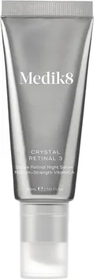 A product shot of a Medik8 Crystal Retinal 3 serum tube.