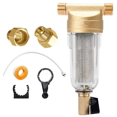 Productafbeelding van Waterfilter 40 micron, sedimentfilter voor bronwaterslang met adapter